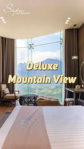 Với chiếc view đắt giá hướng thẳng ra núi, căn phòng Deluxe Mountain View sẽ mang tới cho bạn những trải nghiệm tuyệt vời 💖 #viettrekking #sapa #hotel #room #chill #travel #trip #holiday #vietnam