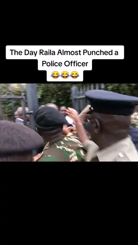 The Day Raila Almost Punched a Police Officer 😂😂😂 #nairobitiktokers #kenyantiktok #fypシ゚viral #fyp 