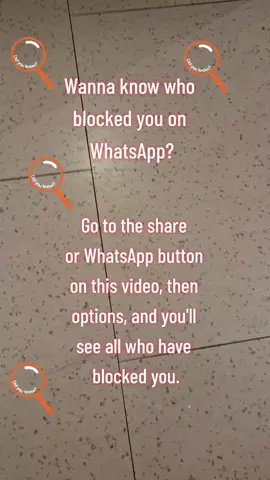 Tutorial. How to see who blocked you on WhatsApp using TikTok #therealdaily #whatsapptips #fyp 