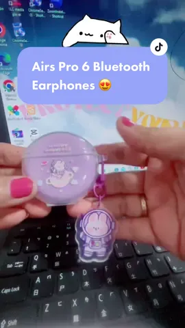 Airs Pro 6 Bluetooth Earphones #bluetoothearphone #earbudswireless #airspro6 #fyp #fypviral #viralearbuds #wirelessheadset 