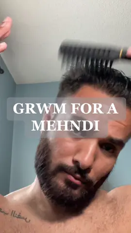 Lets get ready for a mehndi sangeet night #makeupformen #punjabi #brownmakeup #grwmdesi #grwm #menmakeup 