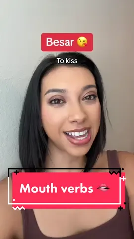 Useful everyday verbs con la boca 👄😋🤭 #learnspanish #spanish #studyspanish #easyspanish #spanishverbs 