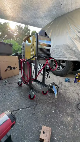 Building a TIG Welding cart for my TIG Welder using me new TIG Welder! #fabrication #builder #builtnotbought #ahpwelders #welding #mig #tig #fyp 