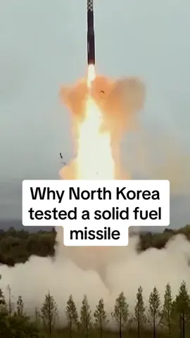 North Korea tested its latest Hwasong-18 intercontinental ballistic missile this week using solid-fuel technology, which analysts say allows the missile to fly far enough to strike targets in the U.S.   But what exactly are solid fuel missiles? 🔗 Click our link in bio to find out more.   #Reuters #videonews #topnews #topstories #ICBM #NorthKorea #KimJongUn #missiles #military #Nkorea