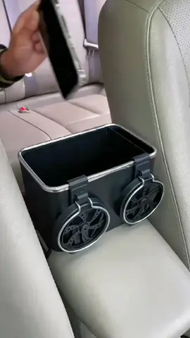 Car armrest box storage box, both storage box and water cup holder, tissue box, mobile phone holder, front and back can easily get#Carstoragebox#fyp #viral #foryou #cargoodthings 