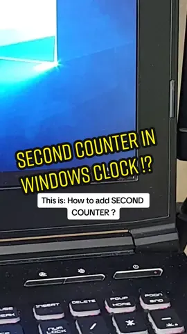 Did you know, that you can add second counter to time? 😏 #windows #time #second #counter #clock #add #adding #fy #fyp 