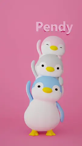 We are Family 🐧🐧🐧   #miniso #minisopenpen #minisopinkmagic #penguin #plush #foryou 