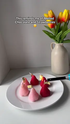 ✨Strawberry Candles !!✨ #ichhyastore #strawberry #candles #scentedcandle #cute #berries #fyp #roomdecor #reducestress #aesthetic 