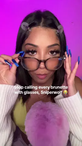 😭😭😭 #asmr #fyp #sniperwolf #glasses #glassestapping 