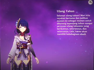 Diucapin ayang Ei ulang tahunnya  #raidenei #raidenshogun #GenshinImpact #fyp 