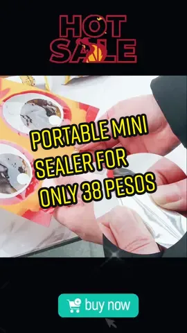 KIOMY Portable Mini Sealer Heat  Bag Plastic Food Snacks .Buy Now for only 38 pesos =) #foodpackaging #bagsealing #portable #minisealer #buynow #tiktokshop 