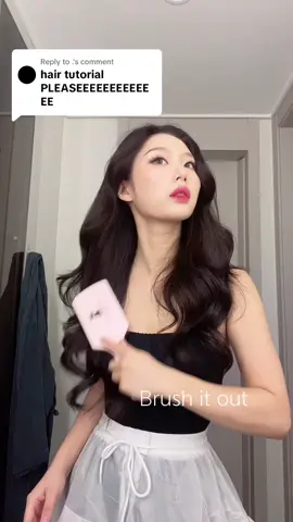 Replying to @.   Comment if I should do a slower version!  #gwrm #makeup #hair #hairtutorial #메이크업 #겟레디윗미 #다이어트 