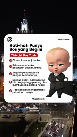Ketika punya bos yang suka mendominasi, manipulatif, anti kritik, otoriter, dan maunya mementingkan ambisi pribadi. Lelah gak sih mental dan fisik kalian ? 🥺 #tiktok #explore #follow #like #digitalagency  #foryoupage #fyp #foryou #viral #bestvideo  #kreatif #kreatifsociety #samasamabelajar  #fypシ #pengusaha #agensikreatif #creativeagency #motivasihidup #digitalagencyindonesia #kreatifolio 