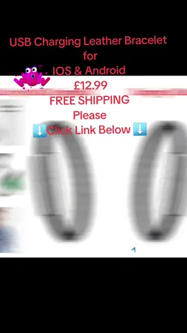 USB Charging Leather Bracelet for IOS and Android £12.99 Free Shipping #fyp #fypシ #fypage #fypシ゚viral #fypdongggggggg #fyppppppppppppppppppppppp #tiktok #tiktoker #tiktokviral #viral #viralvideo #video #talking #omg #easy#explorepage #followme  #sosogood  #unitedkingdom #videooftheday  #productsmusthaves #merchandise #following #follow #followerstiktok #musthaveproducts#usb #charging #bracelet #ios #android #cable #typec #black #white #unisex #men #women #gadgets  #foryoupage  #tictokfamous #repost #viral #viralvideo #viraltiktok #foryou #follow #goal #trending #tiktok #featureme #omg #wow #howto #tiktokmademebuyit 