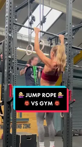 My 2 personalities 🙃 #jumprope #gym #barbie #skipping #Fitness #fyp 