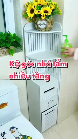 Kệ góc nhà tắm đa năng, nhiều tầng, có ngăn kéo tiện dụng #kegocnhatam #kegocnhatamdanang #kegocdanang #giadungtienich #giadungthongminh 