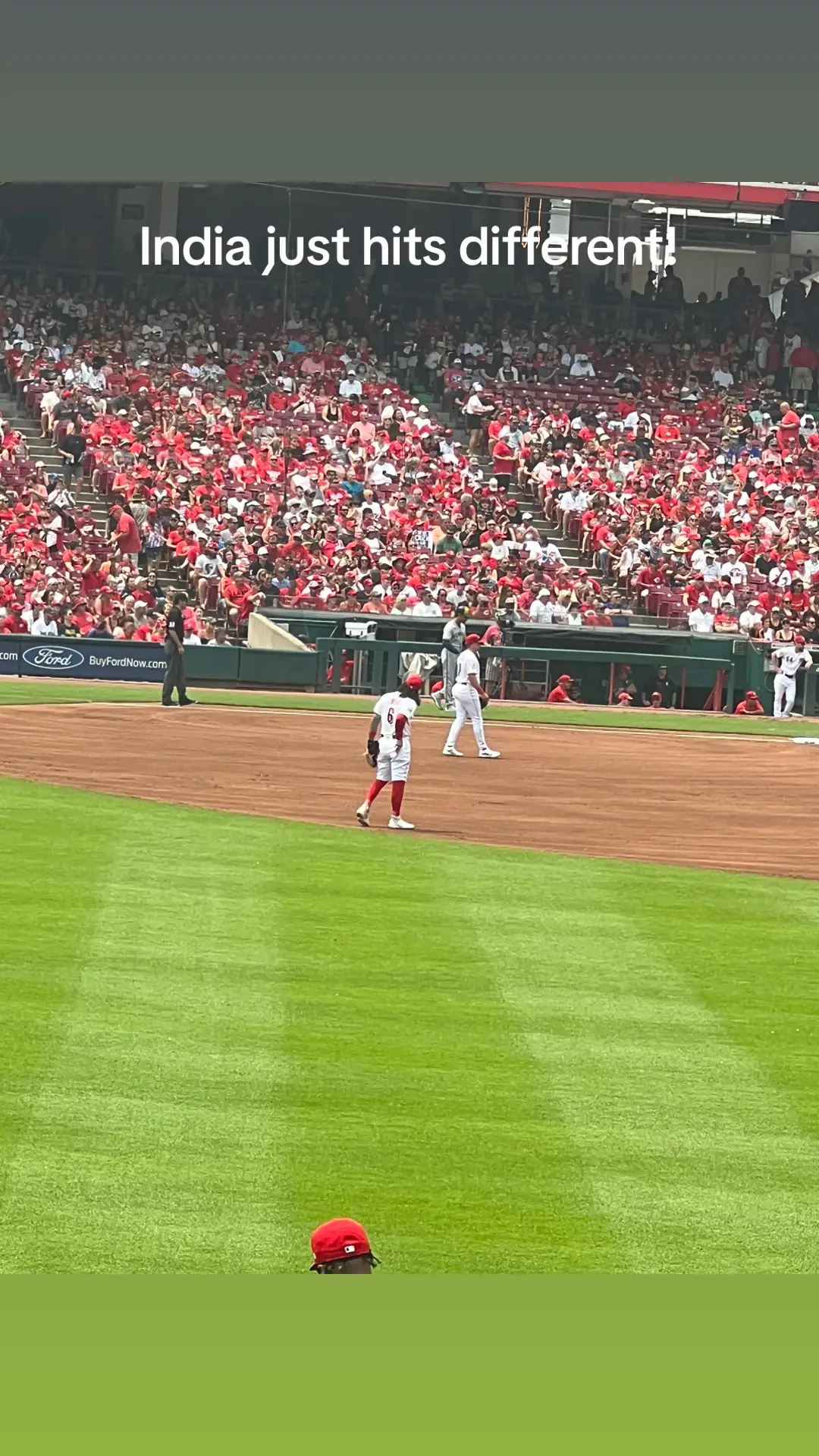 🥵 #cincinattireds #jonathanindia #redsbaseball #baseballboys