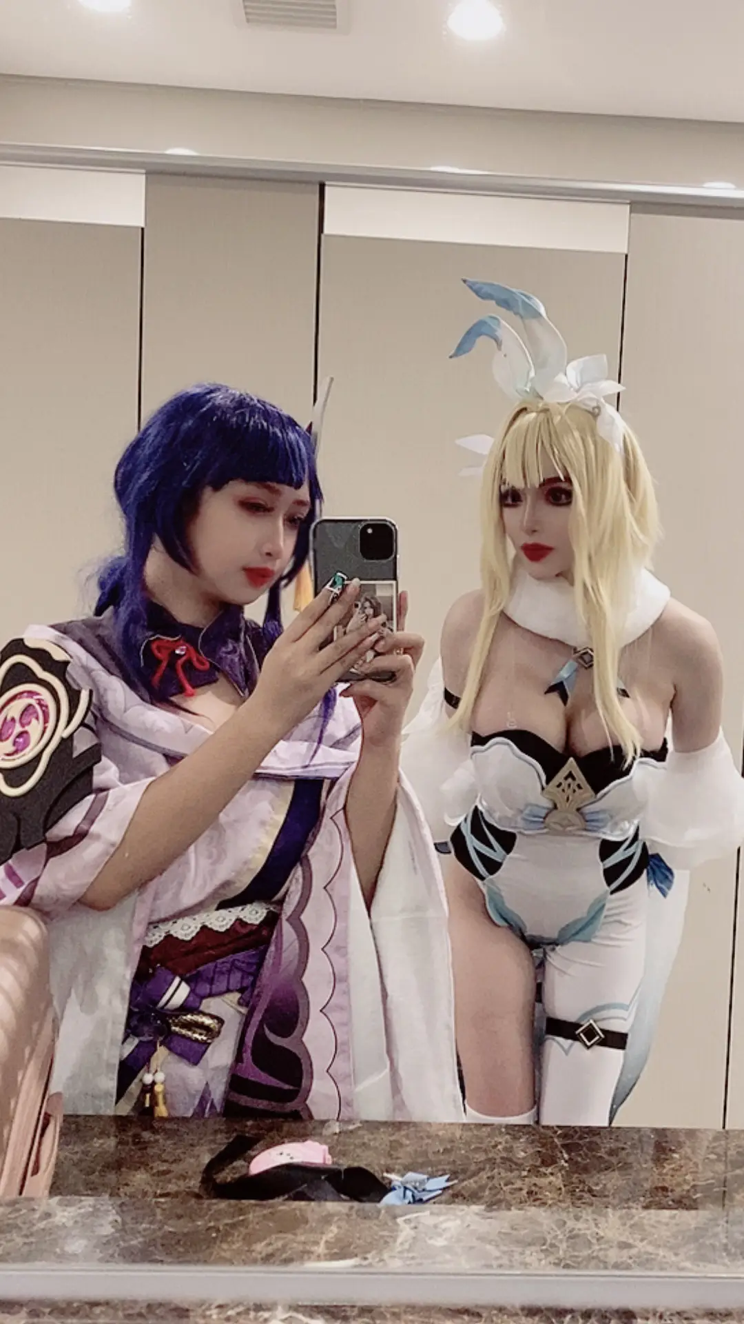 Bunny Lumine x Raiden Shogun | Genshin Impact Cosplay Duo #PreTanabata #PreTanabataD2 #OtakuExpoTanabataFestival 