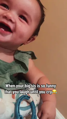 In case someone needed some baby giggles in their life🤣 #fyp #babygiggles #babiesoftiktok #sistergoals #sisterbesties #babylaughs #bellylaugh #foryou #viral #babyfever 
