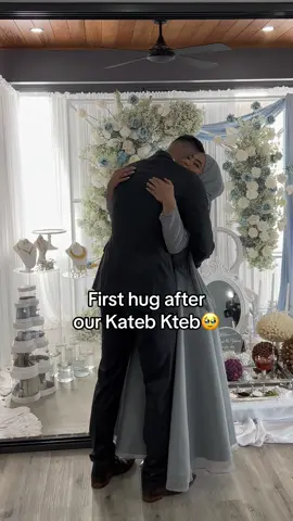 Can’t believe a year has already passed since this day🥹🫀 #nikah #firsthug #katebketab 