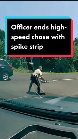 #High-speed #pursuit is brought to a close by #officer who guessed the correct route of the suspect and used a #spikestrip accurately. Link in bio for more 🔗 Watch more @Sky News 
