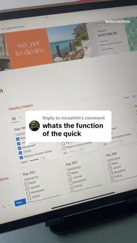 Replying to @mirashhh it automatically add a page to my agenda (: #notion #notionapp #notionbutton #digitalplanningcommunity 