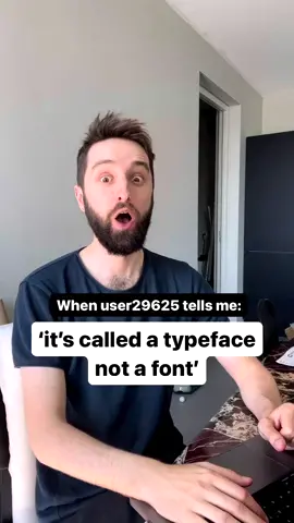 🚨 THE DESIGN POLICE ARE HERE 🚨  No but seriously typeface and font mean different things, we get it. Now stop messaging me 😆 #graphicdesign #design #font #typography 