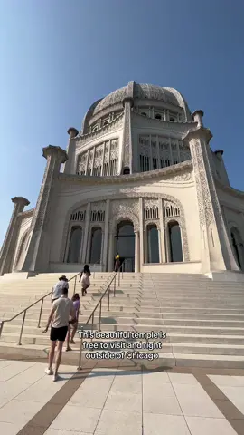 Free activity near Chicago: visit the Bahá'í House of Worship in Wilmette, IL #chicago #chicagotiktok #thingstodoinchicago #chicagothingstodo #chicagobucketlist 