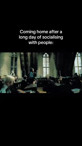 Like dont talk to me 🤚🏻 😭 #cominghomeafteralongday #introvert #harrypottertiktok #harrypotter #snape #hp #fyp #meme 