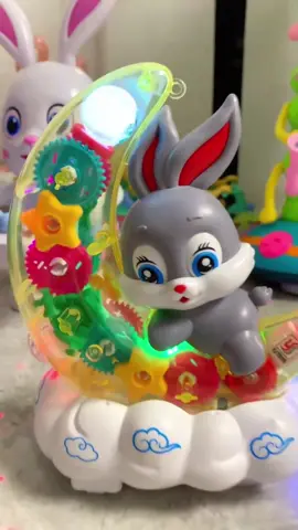 Electric transparent gear moon rabbit toy#Electricmoonrabbit 