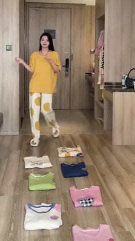 New New cotton 3in1 Terno pajama set for women/ Round Neck sleepwear/ Korean nightwear/women loungewear O&T / Check out to yellow basket #pajama #roundnecksleepwear #loungewear 