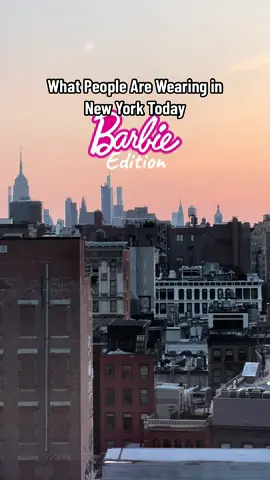Barbie core in New York City: IN 💖🎀💕💄💘👙💘 there are so many Barbie inspired looks roaming around the streets of New York right now, it’s insane! But seriously, who else can’t wait to watch the @Barbie Movie 🥹✨🎀💖  Here’s how to do #BarbieCore right, according to New Yorkers 💕  #barbie #BarbieMovie #margotrobbie 