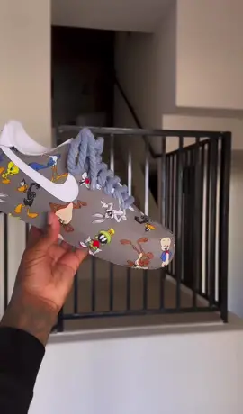@looneytunes Custom Fazzoosss • #nikeycustoms 💣🔥✔️‼️ @otgenasis #NikeyShoeClass #sneakercustoms #sneakerhead #sneakeraddict #fypシ 