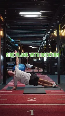 The Side Plank with Rotation is a fantastic Pilates move to target your deep abdominal muscles, shoulders and back all in one go!  #fitnessmotivation #pilates #pilatesworkout #motivation #SelfImprovement #plank #fitnesstips #homeworkout 