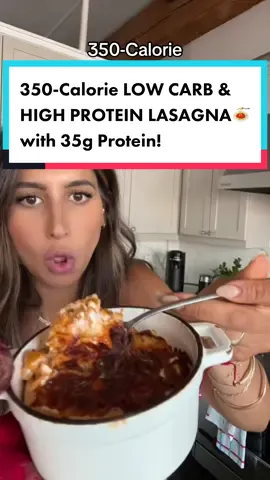 HIGH PROTEIN LOW CARB SINGLE SERVING VEGETARIAN LASAGNA! Using all ingredients from Trader Joe’s 1 serving: 345 calories | 35g protein | 18g carbs | 15g fat Don’t forget to get my FREE 7-Day Fat Loss Meal Plan at the link in my bio!  Ingredients: 1/4 cup part skim ricotta cheese 1/4 cup fat free cottage cheese 1 serving Calabrian Pasta Sauce (1/4 cup) 1.5 oz lite shredded mozzarella  1 egg wrap, sliced in quarters 1/4 cup  meatless grounds or 2 oz ground beef Italian seasoning  Directions: 1. Start by mixing the cottage cheese, the pasta sauce, meatless grounds and Italian seasoning in a bowl. 2. Cut one egg wrap into quarters  3. Grease a small over safe bowl and place two of the egg wrap quarters at the bottom to cover the bottom.  4. Scoop 1/3 of the mixture on top 5. Top it with a spoonfull of ricotta and a little mozzarella. 6. Repeat two more times!  7. Airfry at 350 for 7 minutes or until crispy!  #traderjoesrecipes #proteinsnackqueen #proteintok #highprotein #lasagna #highproteinrecipes #pasta #proteinpasta 