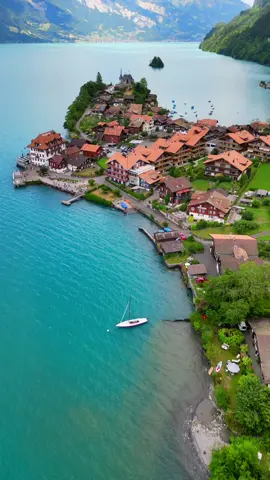 Crash Landing On Switzerland 🇨🇭 . . . #CrashLandingOnYou #Switzerland #Interlaken #LakeBrienz #Iseltwald #Kdrama #PianoScene #Lake #Beautiful #Views #Travel #Explore #ForYou #4K #Cinema #DJI #Mini3Pro #Drone #Shots #Aerial #Views #Enjoy 