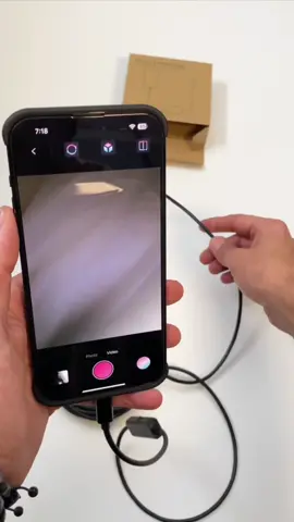 ديييل عجيب  منظار أنبوبي مع كاميرا مقاومة للماء لأجهزة apple بس ب 4.9 د.ك.‏🔥🔥 #شيييل_مكسرها