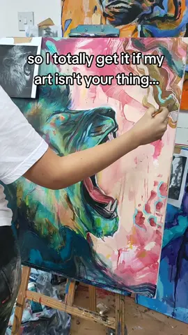 what do you think of this newbie!!?#lionart #abstractart #timelapseart 