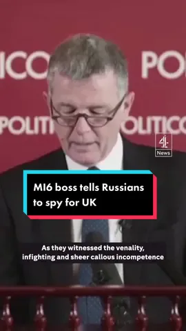 ‘Your secrets are safe with us': MI6 urges Russians appalled by the war in Ukraine to become secret agents for the UK. #uk #russia #spy #mi6 #c4news 