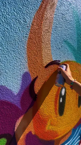 The sounds of spray paint 🔊#asmr #graffiti #art #painting #mural #soundon #artist 