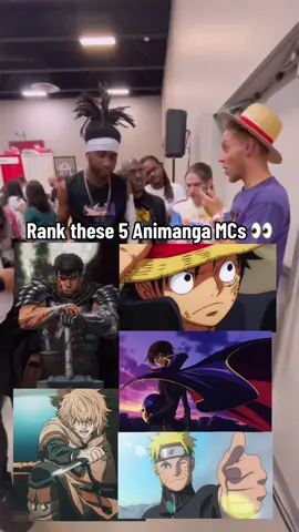 Rank these 5 Animanga MCs 👀 #jiggyboog #ohyeahitsjiggy #anime #manga #animanga #berserk #vinlandsaga #onepiece #naruto #codegeass #animeboog 