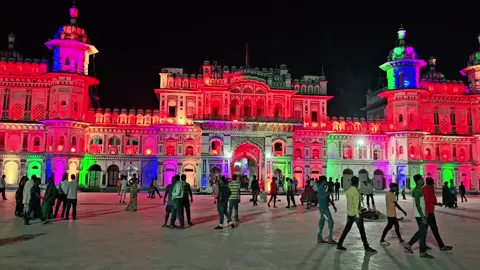 Night view of RamJanakiTemple in Janakpur, Nepal #jayshreeram🚩🔱🙏🚩🚩🚩🚩  #jaysitamata 🙏🙏🙏 #JayNepal