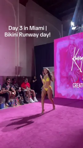 Day 3 in Miami | Bikini Runway day! Such an amazing experience to be able to walk Miami swim week! 💓 Thank you @Krissy King for having me. #miamiswimweek #miamiswimweek2023 #bikinishow #krissykingthelabel 