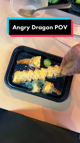 How to make sushi. Angry dragon! #sushi #fyp #sushitok #pov #firstpersonview