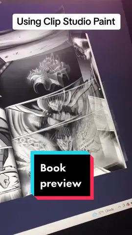 Using clip studio paint for comics and manga. Definitely my favorite program no contest. This made it very easy for me to see what adjustments i needed to make before printing. #makingcomics #clipstudiopaint #arttutorial #digitalart #manga 