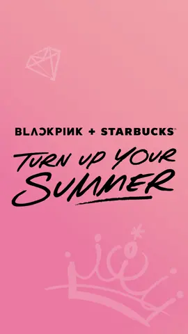 It’s official! BLACKPINK is teaming up with STARBUCKS to TURN UP YOUR SUMMER with an exclusive merchandise collection and beverage 🖤💗💚 Stay tuned for the full launch on JULY 25! #BLACKPINK #Starbucks #TurnUpYourSummer 