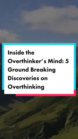 Inside the Overthinker’s Mind: 5 Ground Breaking Discoveries that will Help you Understand Overthinking Better… #quietpeople #psychologyfacts #understandingpeople #introverts #psychologytips #mindsetcoach #relationshipadvice #Relationship #psychology 