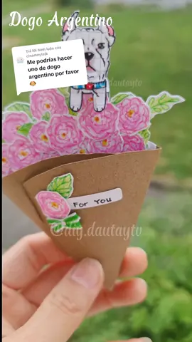 Trả lời @cinamoytejk Dogo Argentino🐶 paper 🐶 #diypet #handmade #DIY #tutorial #paperanimal #dogoargentino #🐶 #lernenmittiktok #papercraft 