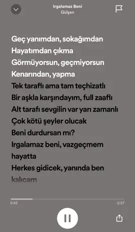Irgalamaz beni 🎶#keşfet #keşfet #ırgalamazbeni #spotifywrapped #lyricsvideo #keşfetbeniöneçıkar 