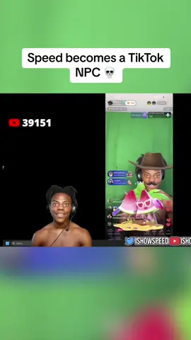 Speed on tiktok live as an NPC #fyp #ishowspeed #foryoupage #speed 